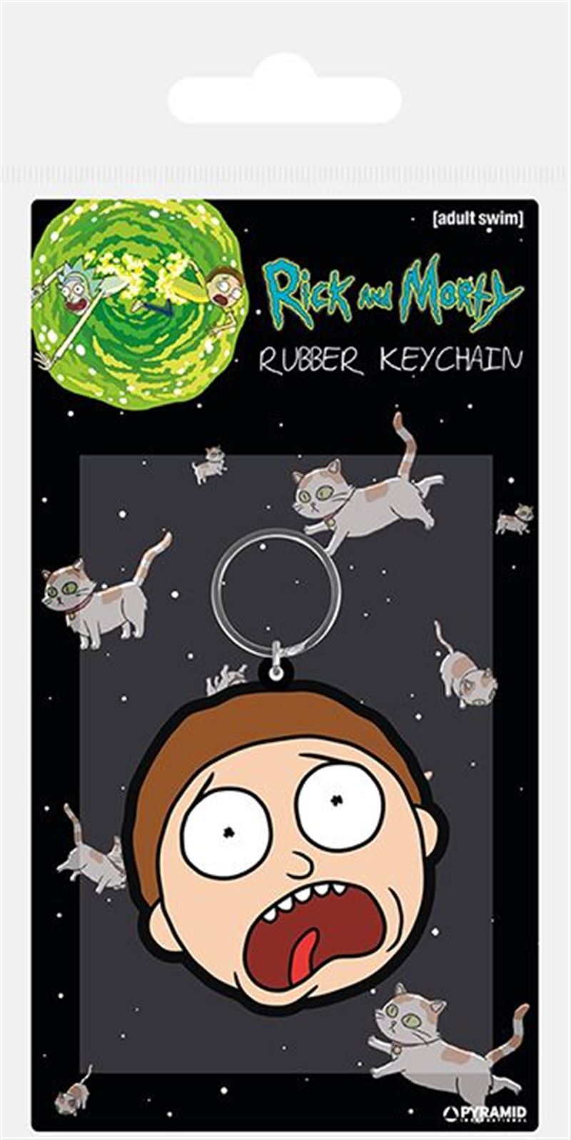 Rick and Morty - Morty Face - Rubber Keyring