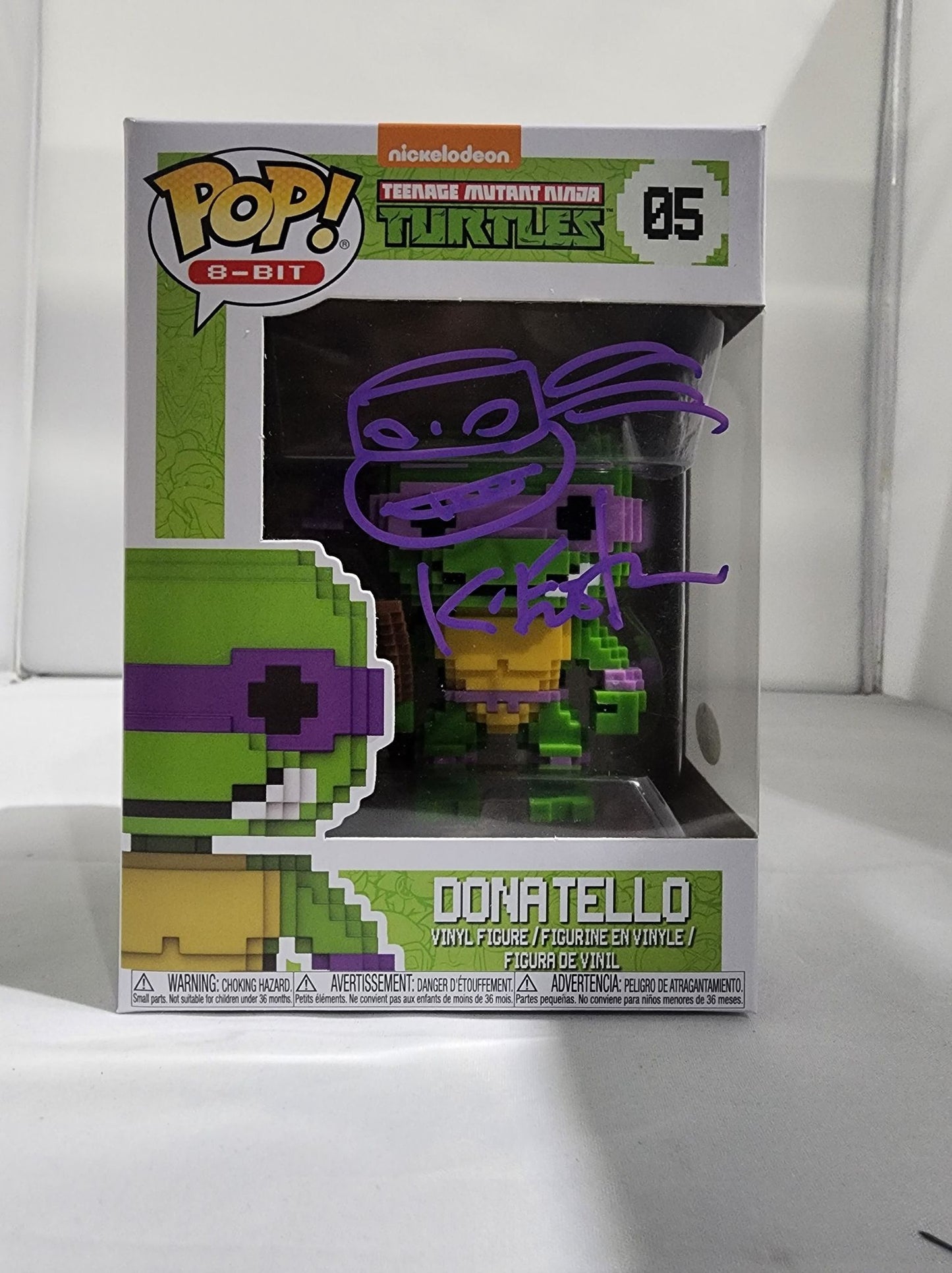 Teenage Mutant Ninja Turtle 8-Bits - Donatello #05 Signed Pop! Vinyls