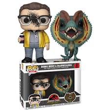 Dennis Nedry & Dilophosaurus - Jurassic Park Movies Pop! Vinyl 2-pack - Ozzie Collectables