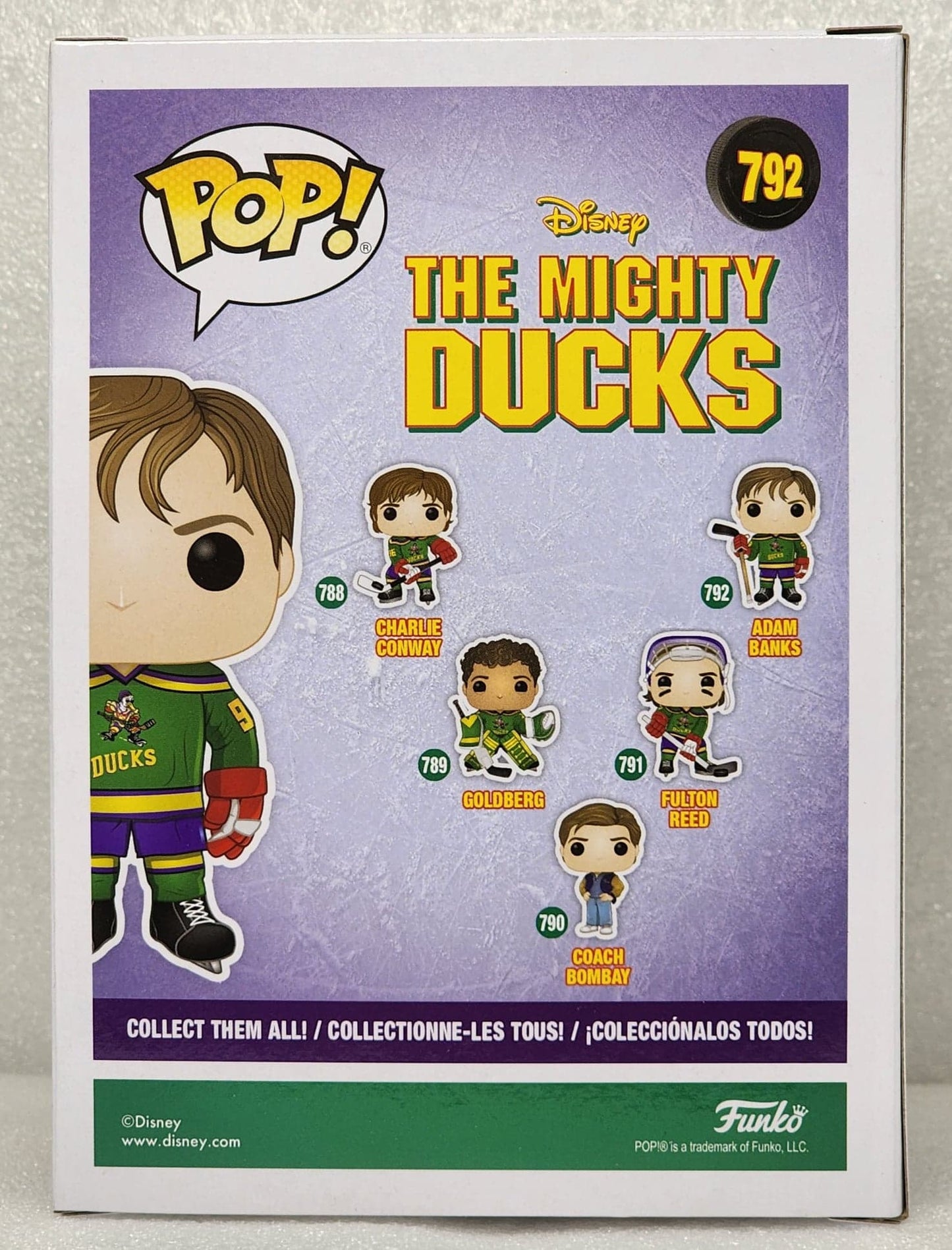 The Mighty Ducks - Adam Banks Signed Pop! Vinyl #792