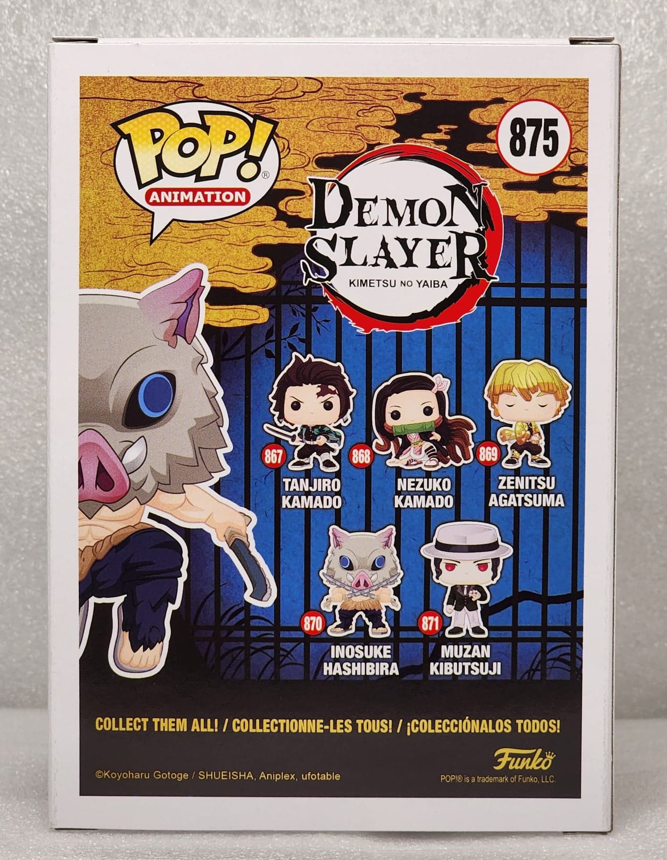 Demon Slayer - Inosuke Flocked Signed Pop! Vinyl #875