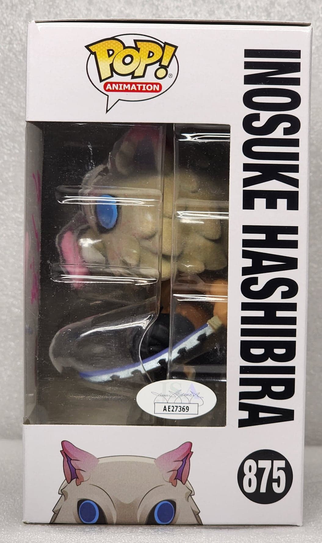 Demon Slayer - Inosuke Flocked Signed Pop! Vinyl #875