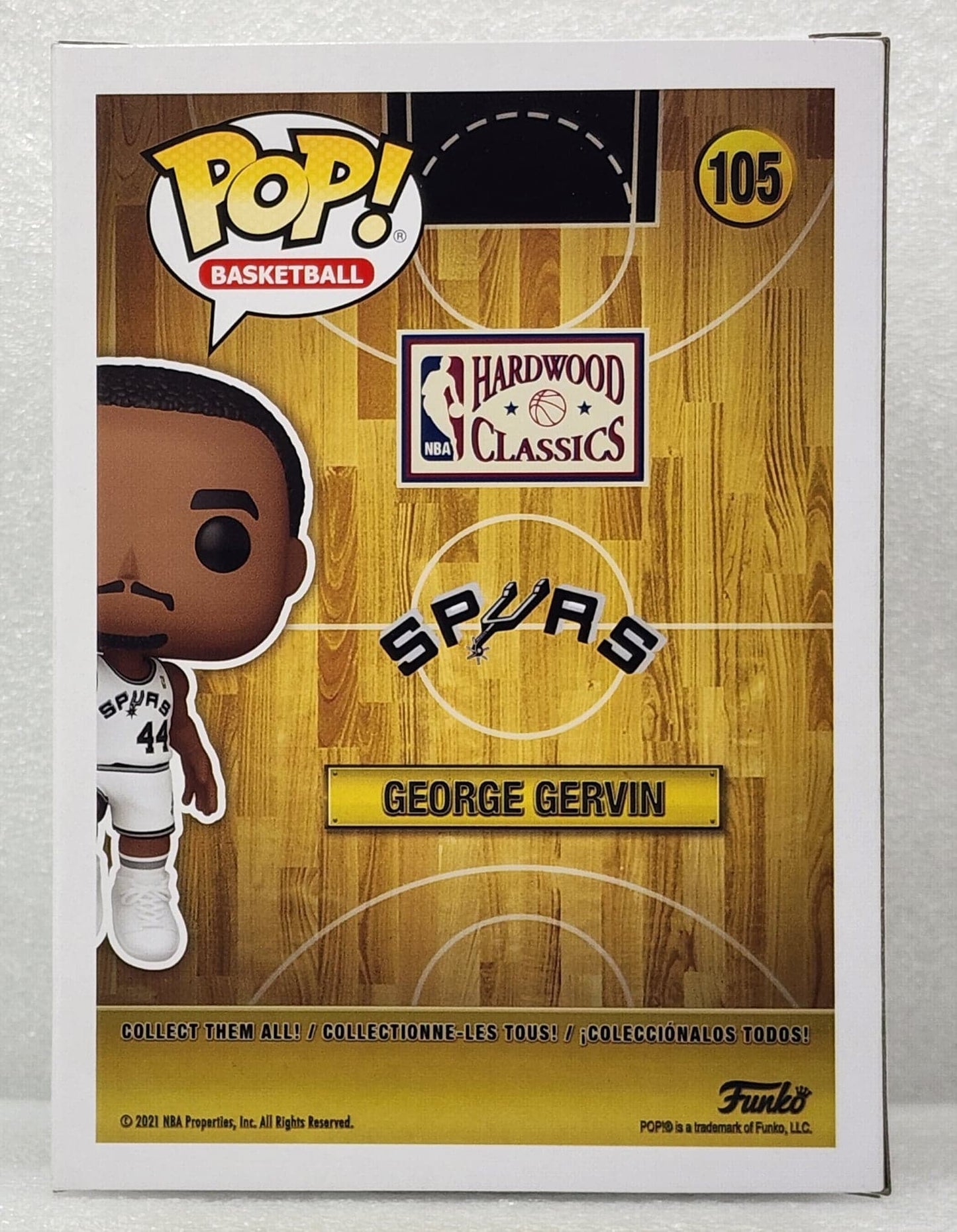 NBA: San Antonio Spurs - George Gervin Signed Pop! Vinyl #105