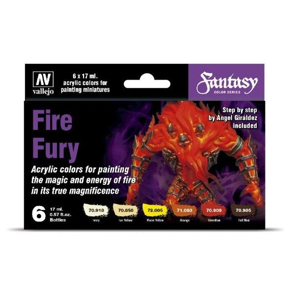 Vallejo Fantasy Color Series - Fire Fury Set (6)