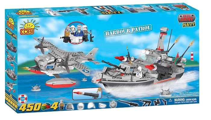 Small Army - 450 Piece Naval Harbour Patrol Construction Set - Ozzie Collectables