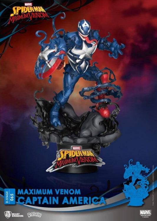 MARVEL - D STAGE - MAXIMUM VENOM CAPTAIN AMERICA