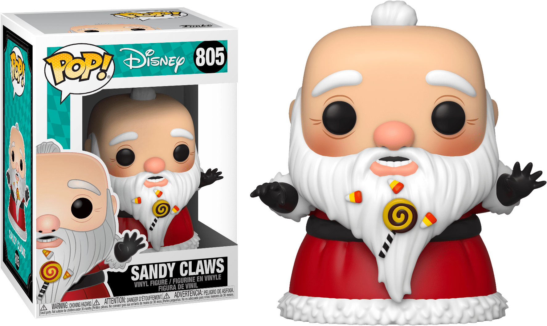 The Nightmare Before Christmas - Sandy Claws Pop! Vinyl - Ozzie Collectables