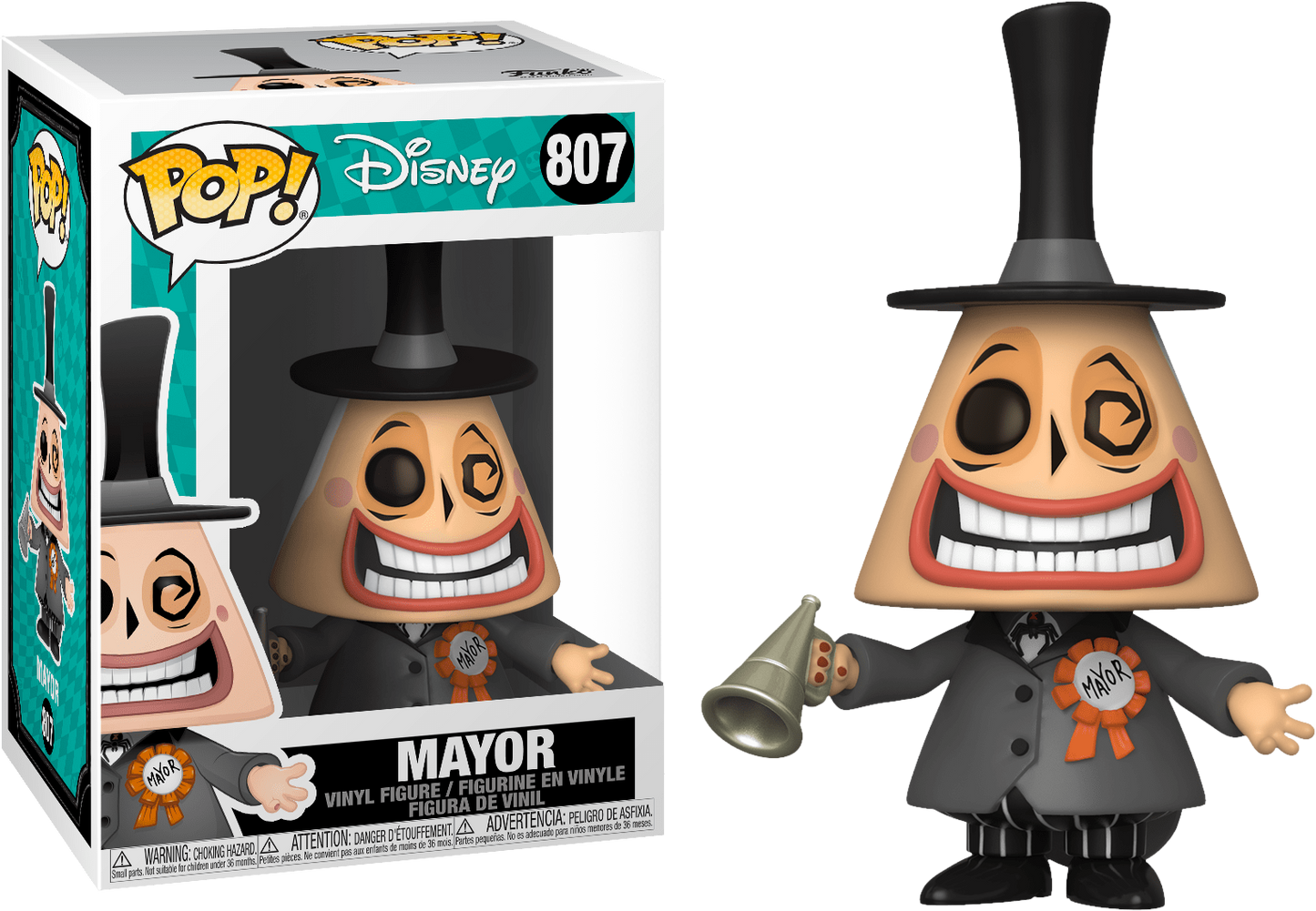 The Nightmare Before Christmas - Mayor with Megaphone Pop! Vinyl - Ozzie Collectables