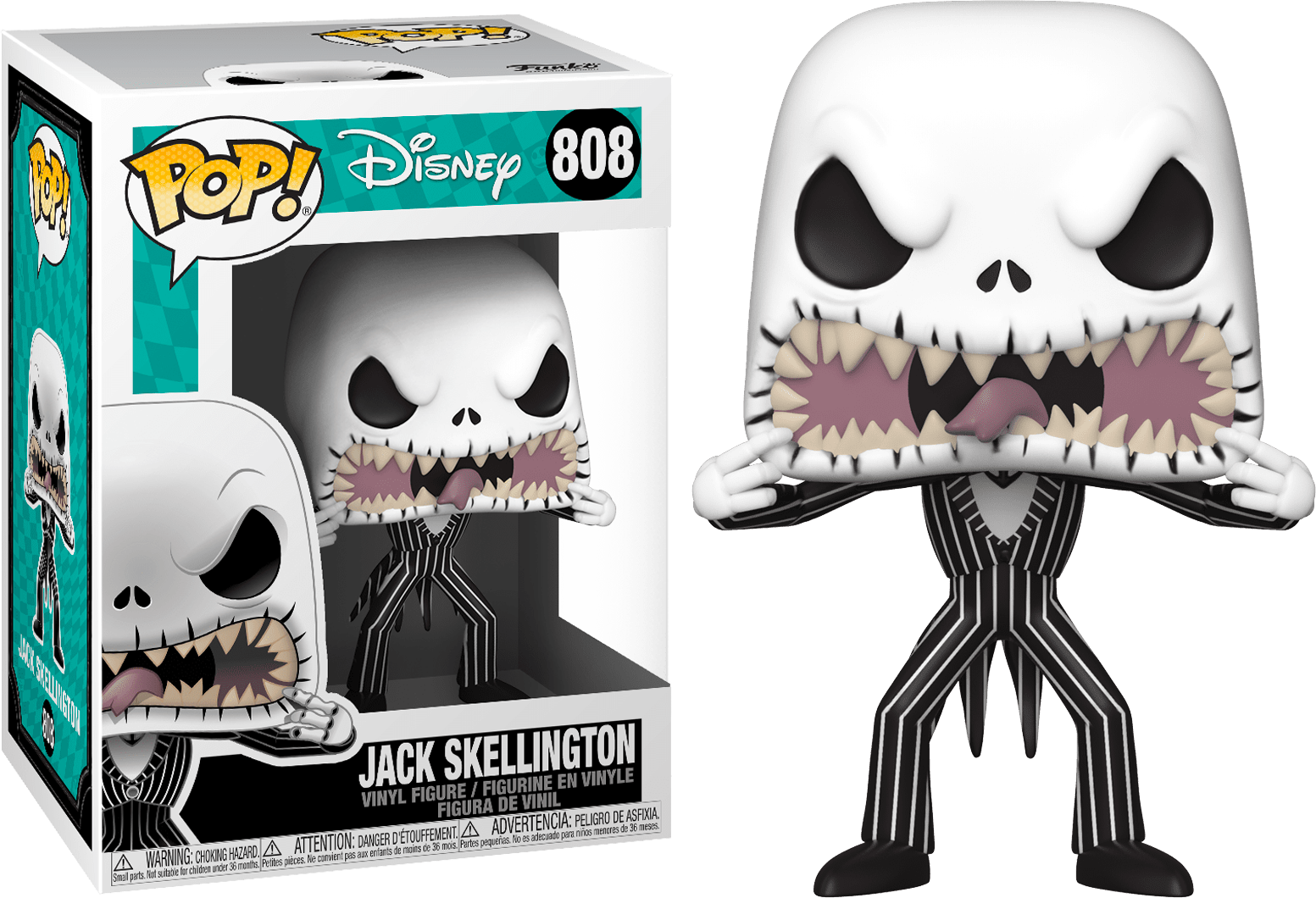 The Nightmare Before Christmas - Jack Skellington (scary face) Pop! Vinyl - Ozzie Collectables