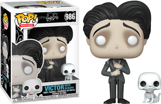 Corpse Bride - Victor Van Dort with Scraps Pop! Vinyl - Ozzie Collectables