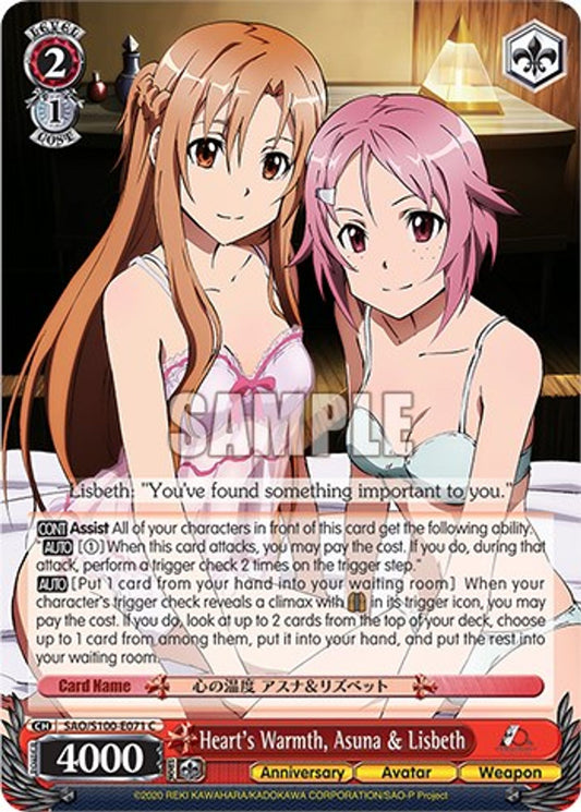 Heart's Warmth, Asuna & Lisbeth