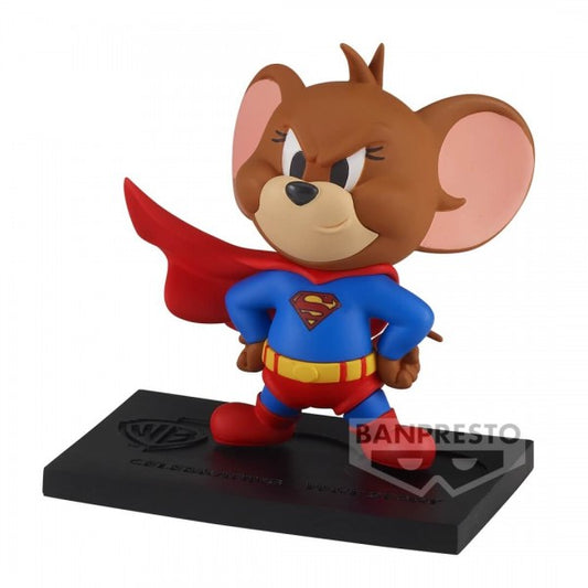 TOM AND JERRY - FIGURE COLLECTION - TOM AND JERRY AS SUPERMAN WB100TH ANNIVERSARY VER. (B: JERRY)