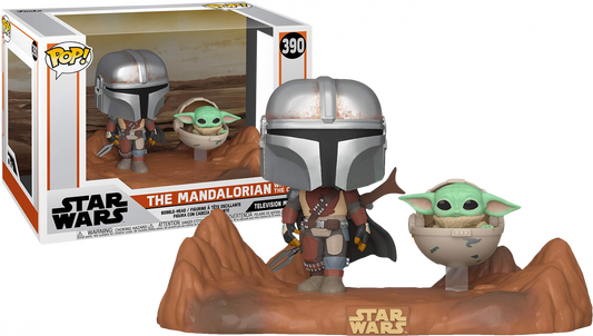 Star Wars: The Mandalorian - Mandalorian & Child Movie Moment Pop! Vinyl - Ozzie Collectables