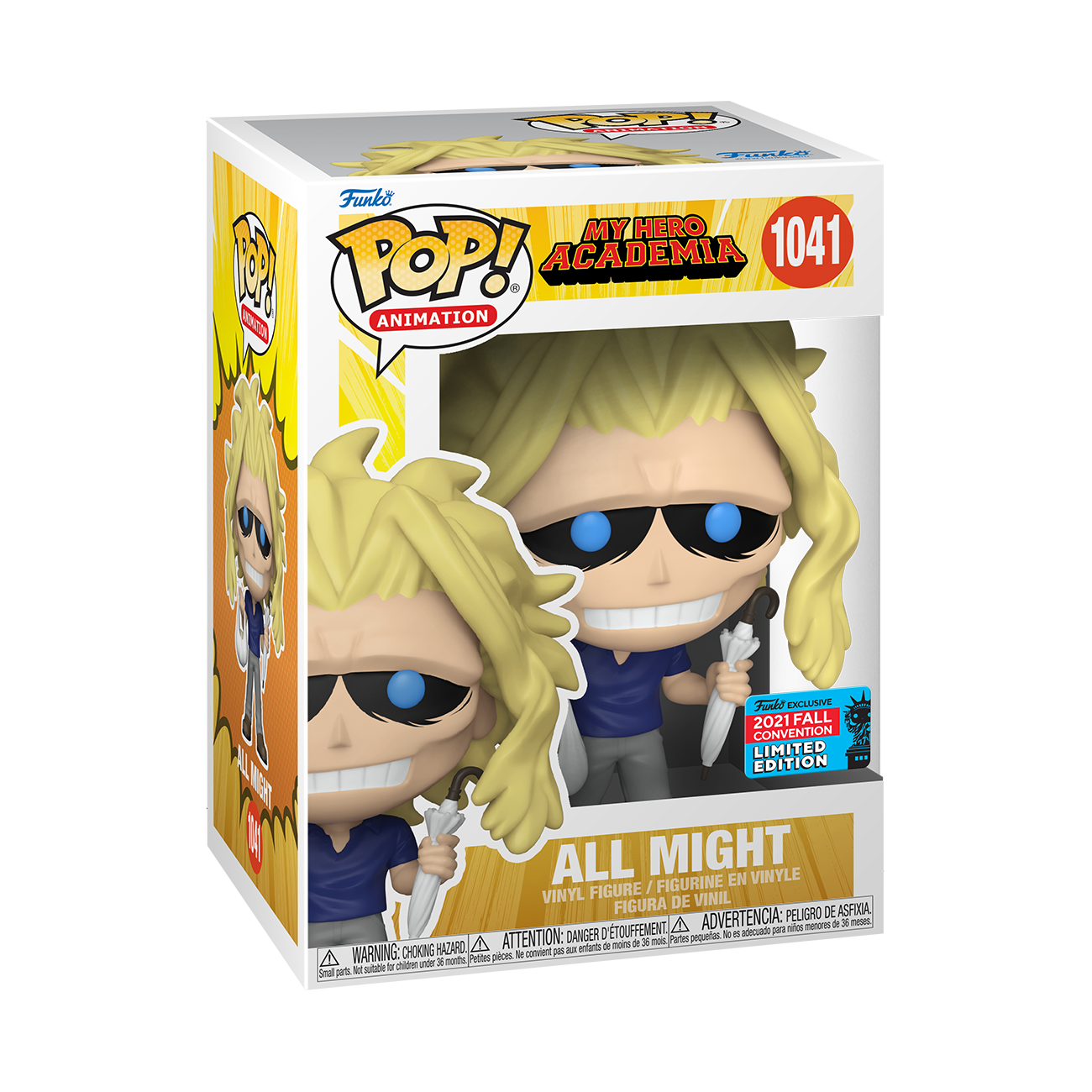 My Hero Academia - All Might with Bag and Umbrella NYCC 2021 Fall Convention Exclusive Pop! Vinyl