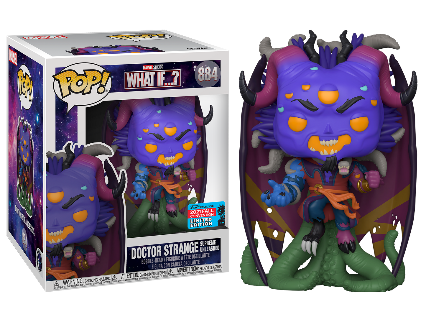 Marvel What If - Doctor Strange Supreme Unleashed Festival of Fun Fall Convention 2021 Exclusive 6" Pop! Vinyl