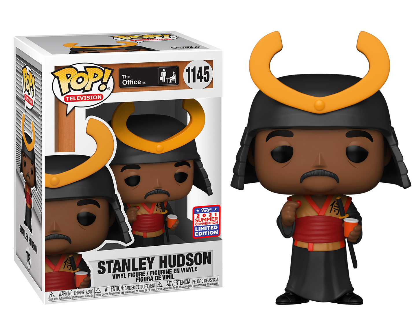 The Office - Stanley Hudson as Samurai 2021 Summer Convention Exclusive Pop! Vinyl