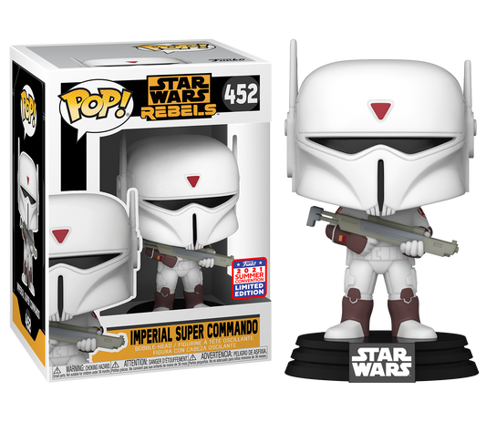 Star Wars: Rebels - Imperial Commando (White) Funkon 2021 Summer Convention Exclusive Pop! Vinyl