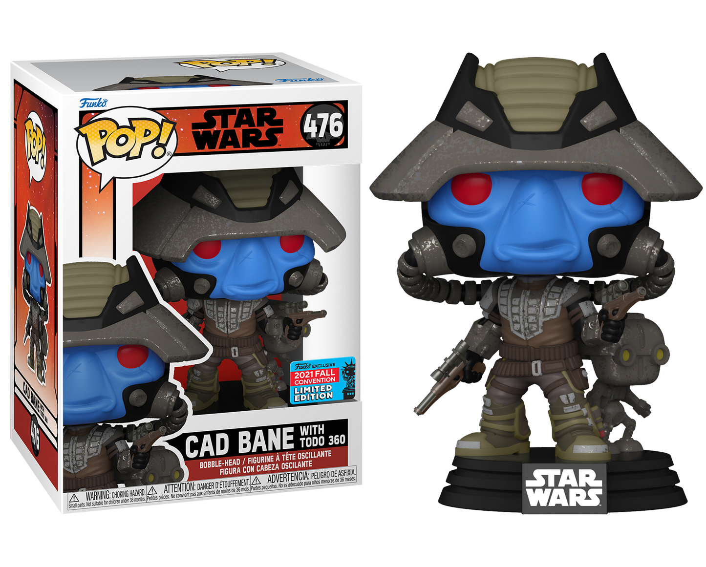 Star Wars - Cad Bane with Todo 360 Festival of Fun Fall Convention 2021 Exclusive Pop! Vinyl #476