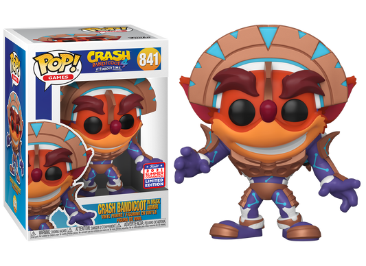 Crash Bandicoot - Crash Bandicoot in Mask Armor 2021 Summer Convention Exclusive Pop! Vinyl
