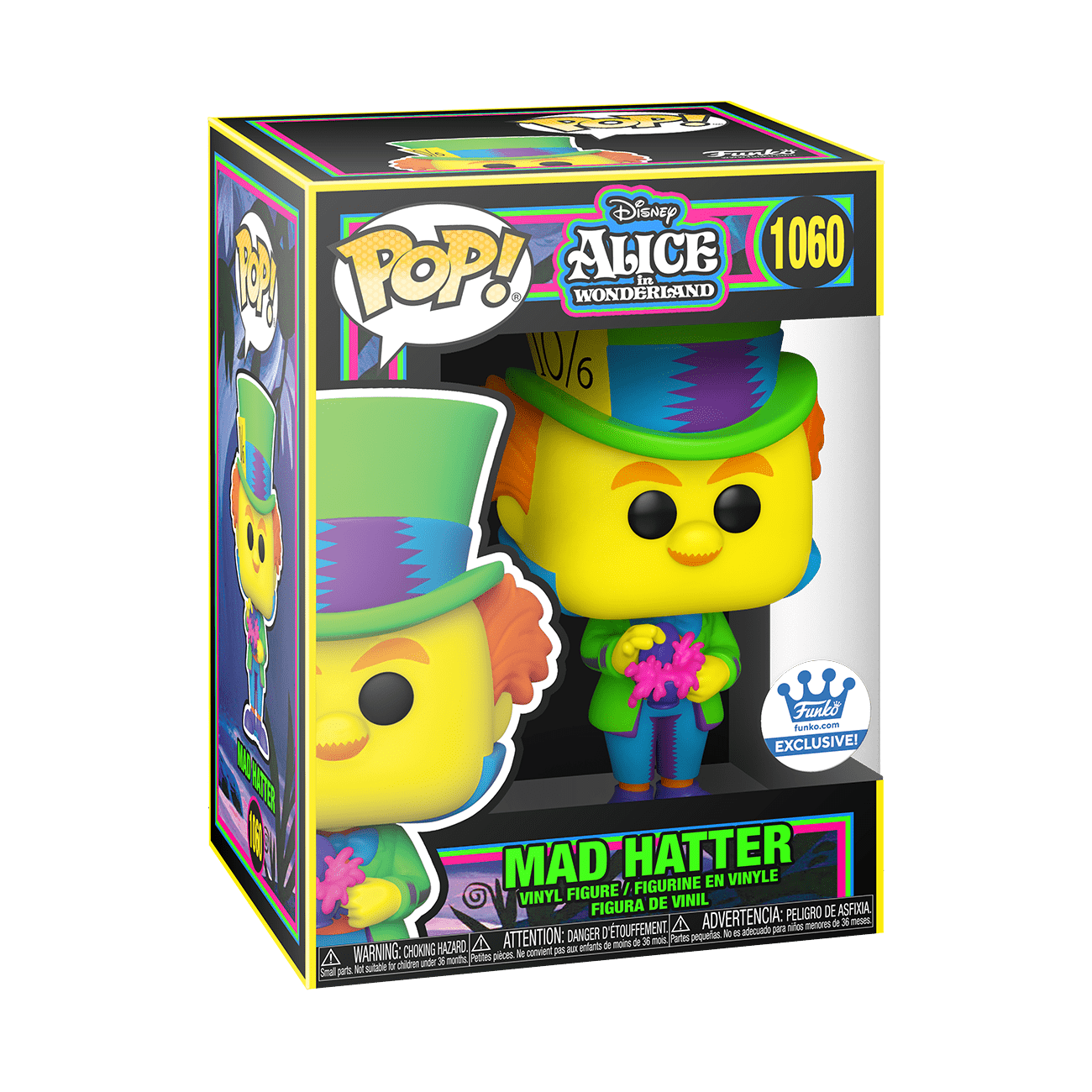 Alice In Wonderland - Mad Hatter Blacklight Pop! Vinyl #1060