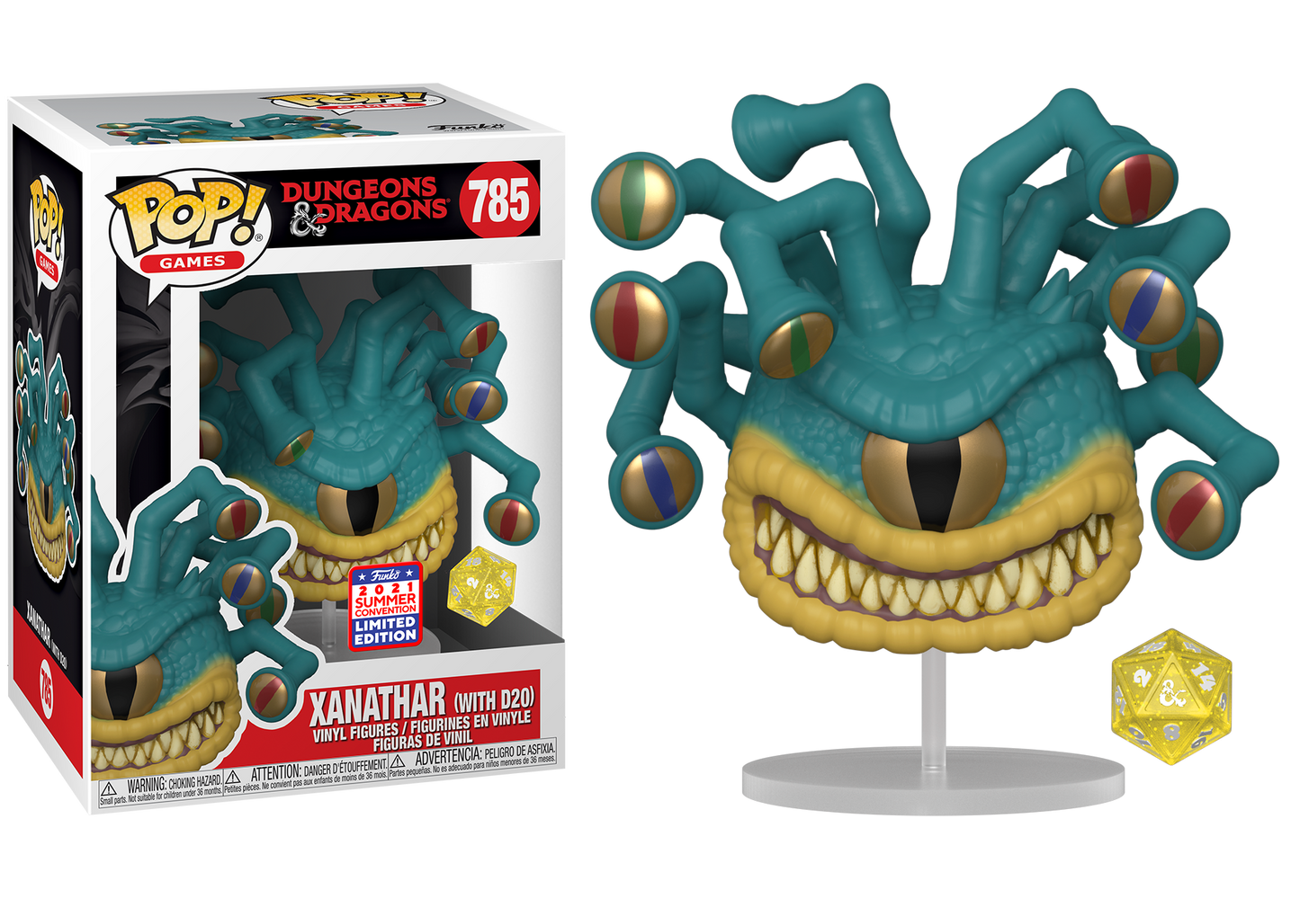 Dungeons & Dragons - Xanathar Metallic Funkon 2021 Summer Convention Exclusive Pop! Vinyl #785