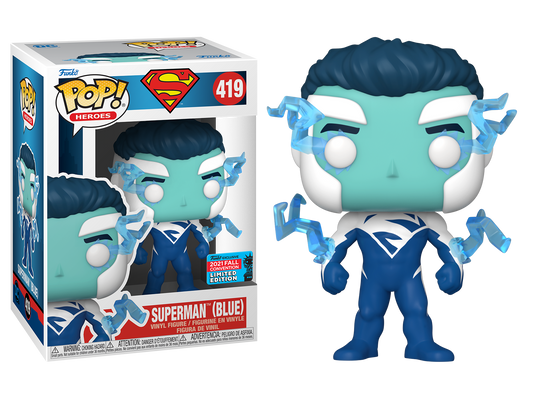 Superman - Superman (Blue) Wizard Festival of Fun Fall Convention 2021 Exclusive Pop! Vinyl