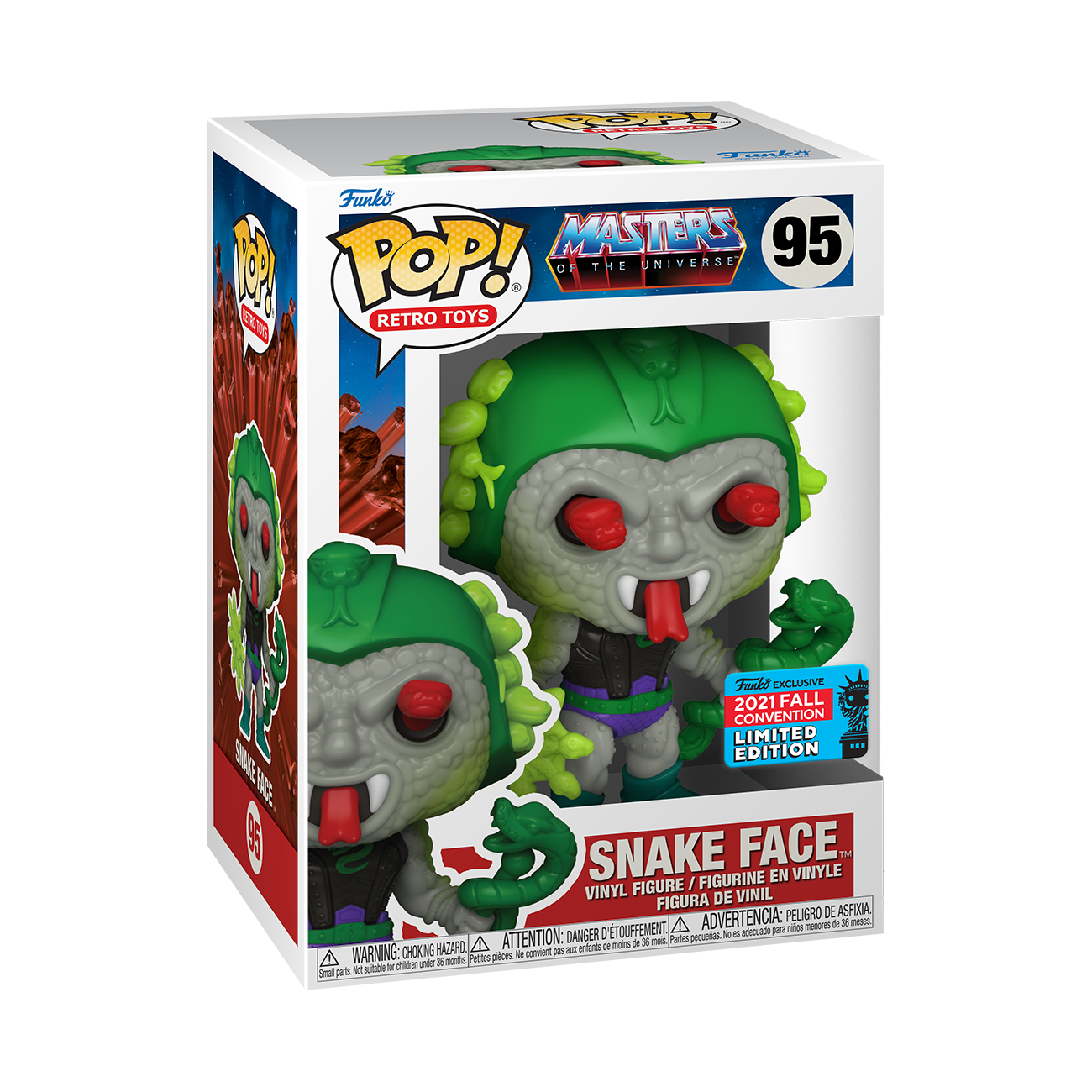 Masters of the Universe - Snake Face NYCC 2021 Fall Convention Exclusive Pop! Vinyl