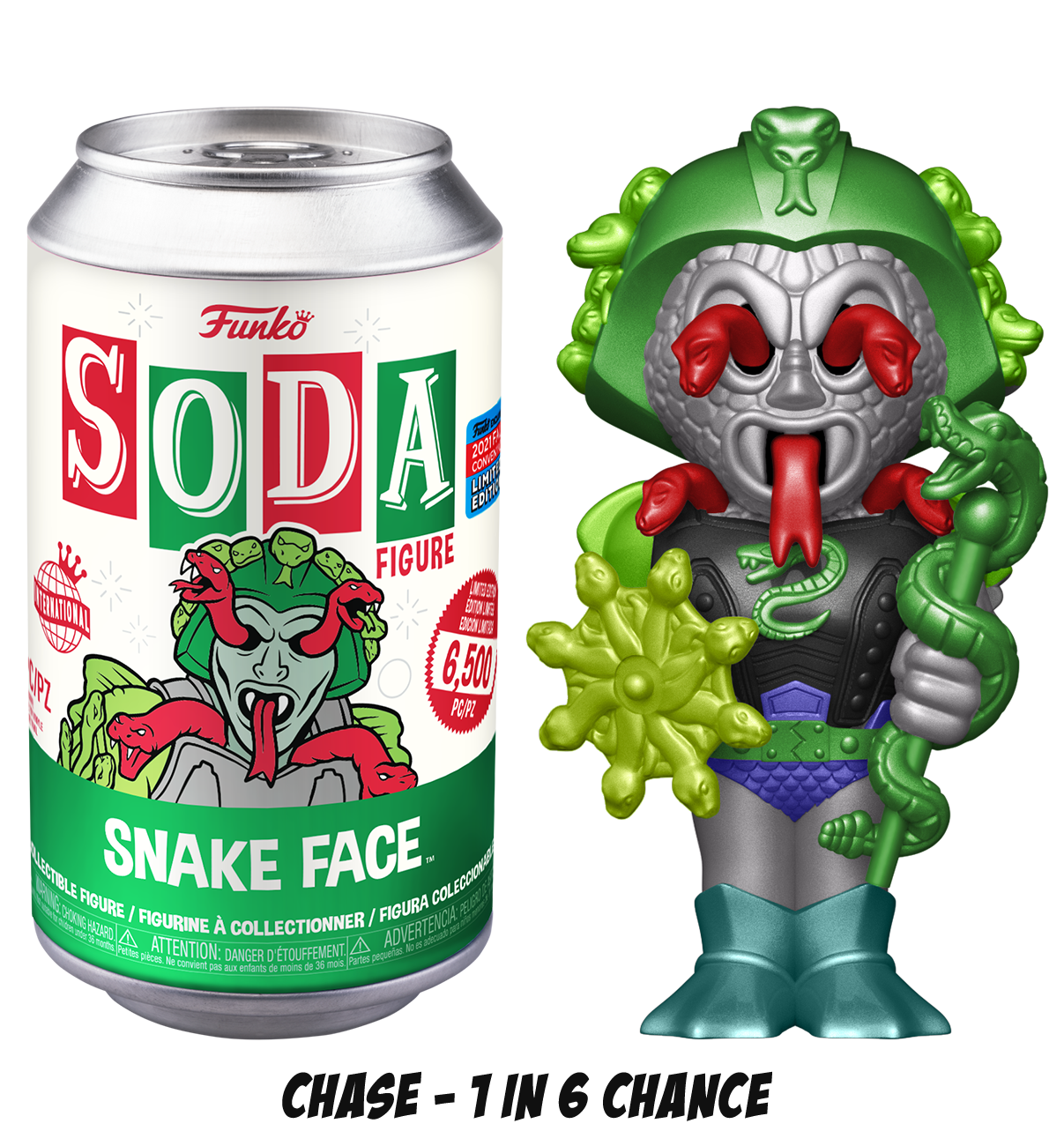 Masters of the Universe - Snake Face NYCC 2021 Fall Convention Exclusive Vinyl Soda