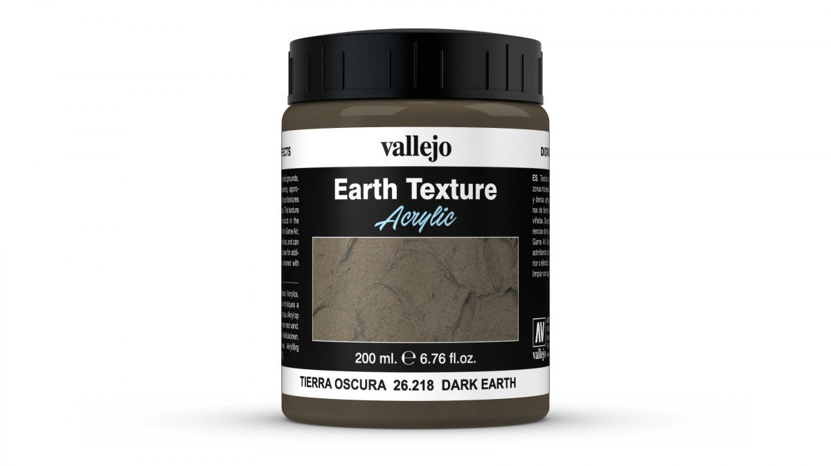 Vallejo Diorama Effects Dark Earth 200ml - Ozzie Collectables