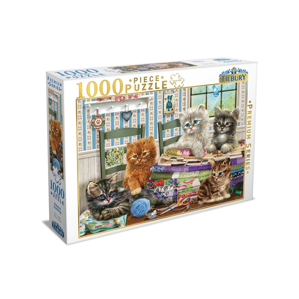 Tilbury Kittens Knitting Puzzle 1000pc