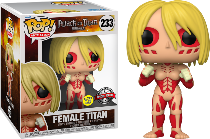 Attack on Titan - Female Titan Glow US Exclusive 6" Pop! Vinyl