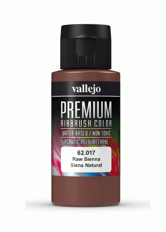 Vallejo Premium Colour Raw Sienna 60 ml - Ozzie Collectables