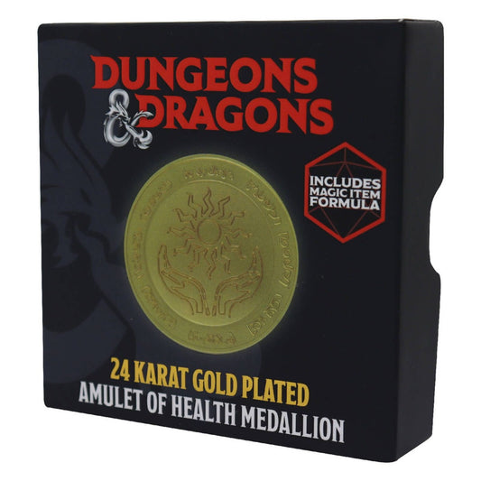 D&D Dungeons & Dragons 24k Gold Plated Medallion