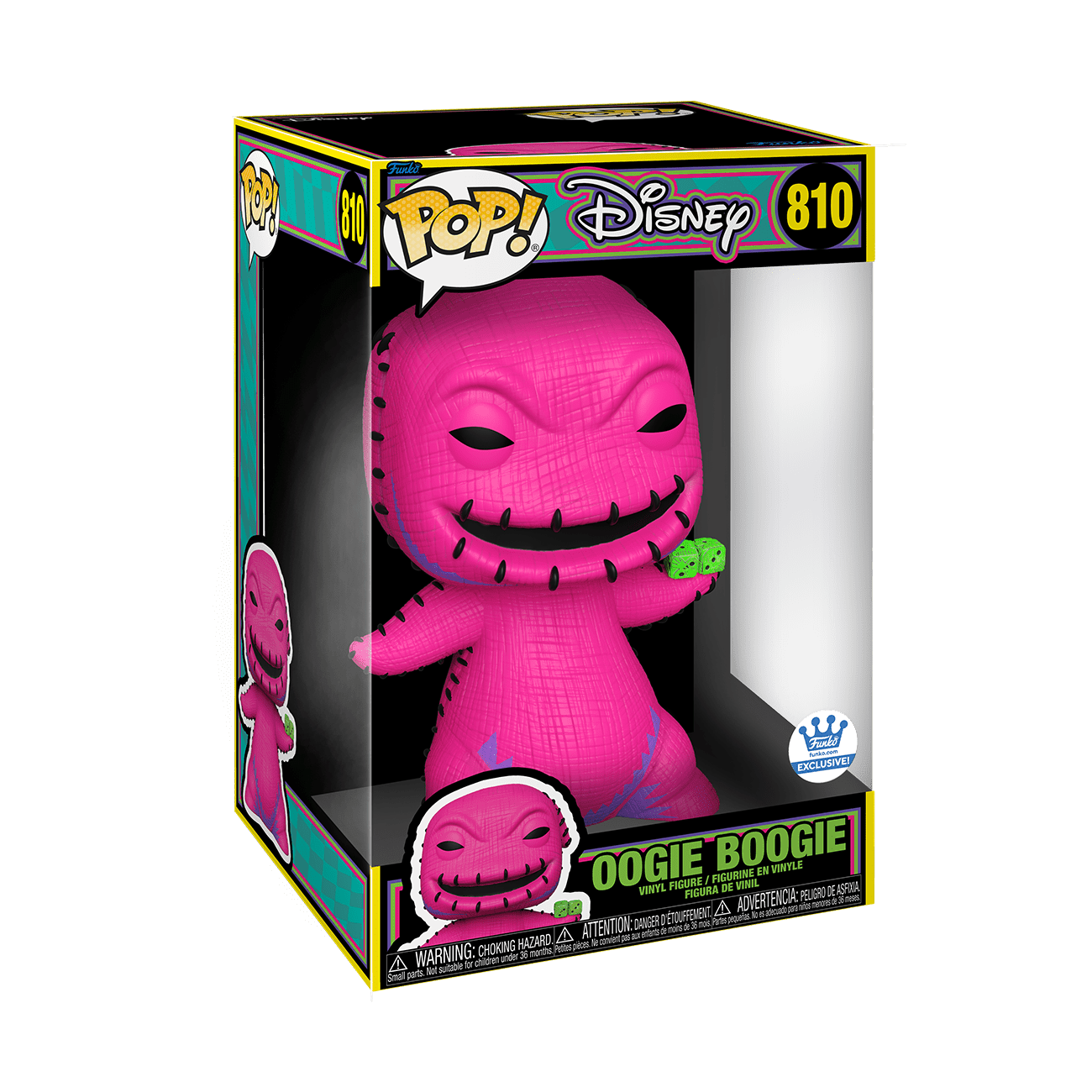 The Nightmare Before Christmas - Oogie Boogie 10" Black Light Pop Vinyl #810
