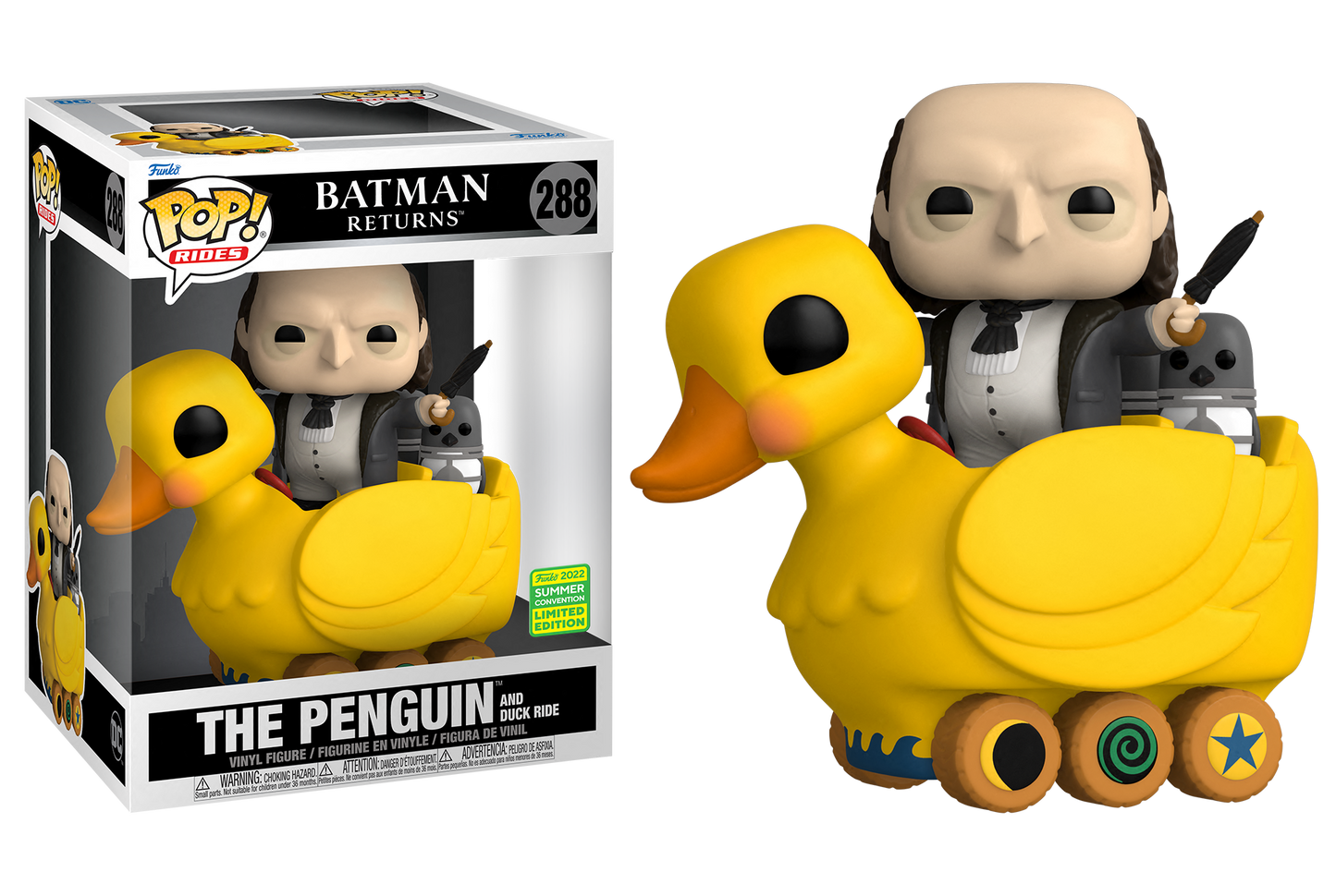 Batman Returns - Penguin & Duck Ride SDCC 2022 Exclusive Pop! Ride Vinyl