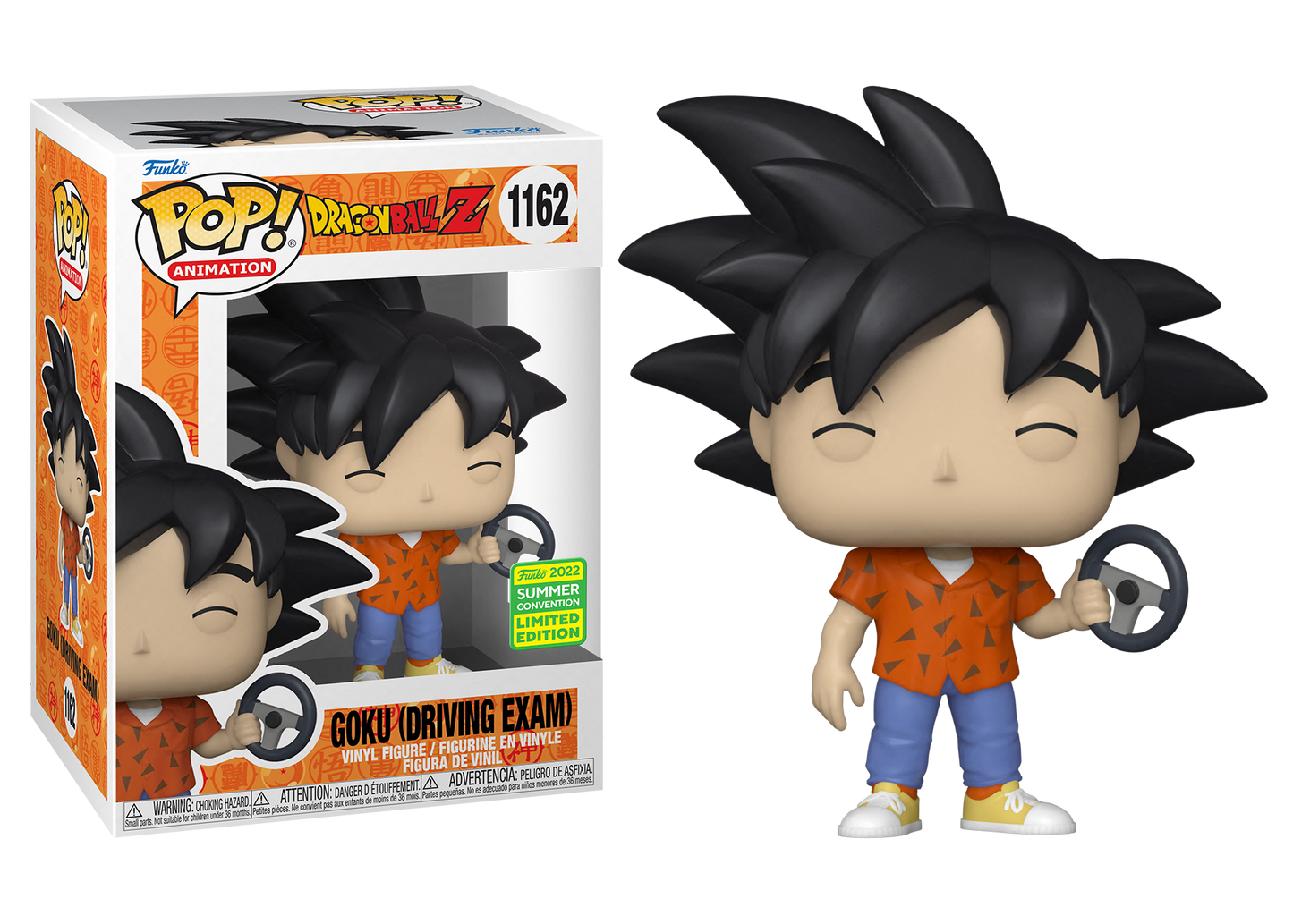 Dragon Ball Z - Goku Driving Exam SDCC 2022 Summer Convention Exclusive Pop! Vinyl #1162