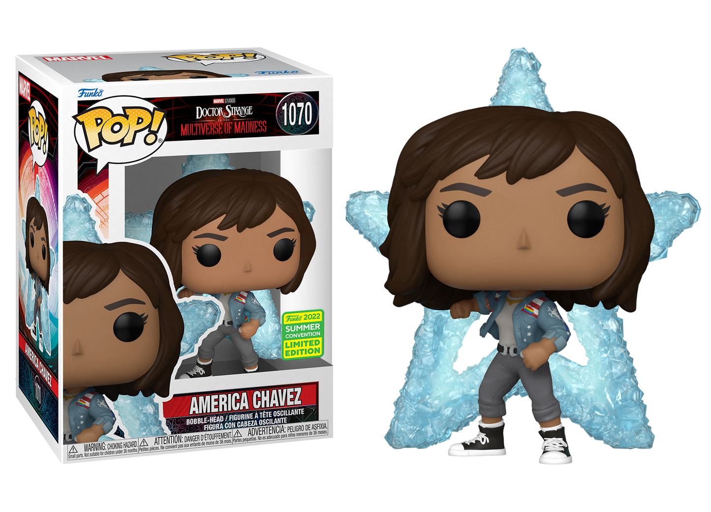 Doctor Strange 2: Multiverse of Madness - America Chavez SDCC 2022 Summer Convention Exclusive Pop! Vinyl