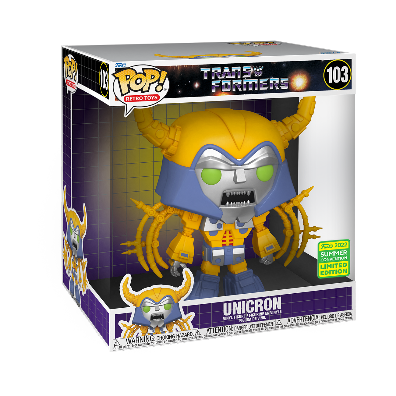 Transformers - Unicron SDCC 2022 Summer Convention Exclusive 10” Jumbo Pop! Vinyl