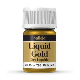 Vallejo Model Colour Metallic Liquid Rich Gold (Alcohol Base) 35 ml - Ozzie Collectables