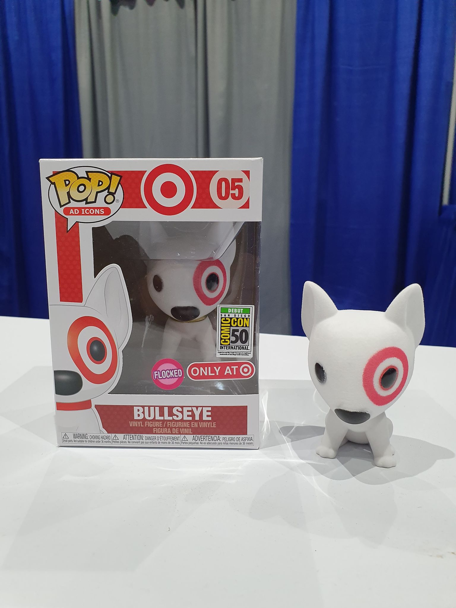 Ad Icons - Target Bullseye SDCC 2019 Exclusive Flocked Pop! Vinyl - Ozzie Collectables