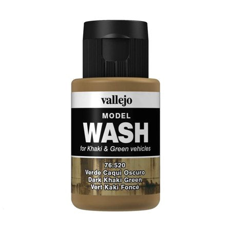 Vallejo Model Wash Dark Khaki Green 35 ml - Ozzie Collectables