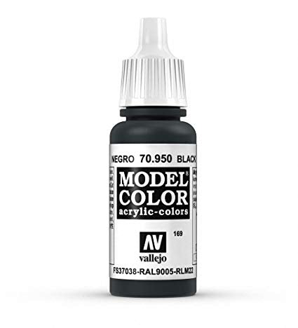 Vallejo Model Colour Black 17 ml - Ozzie Collectables