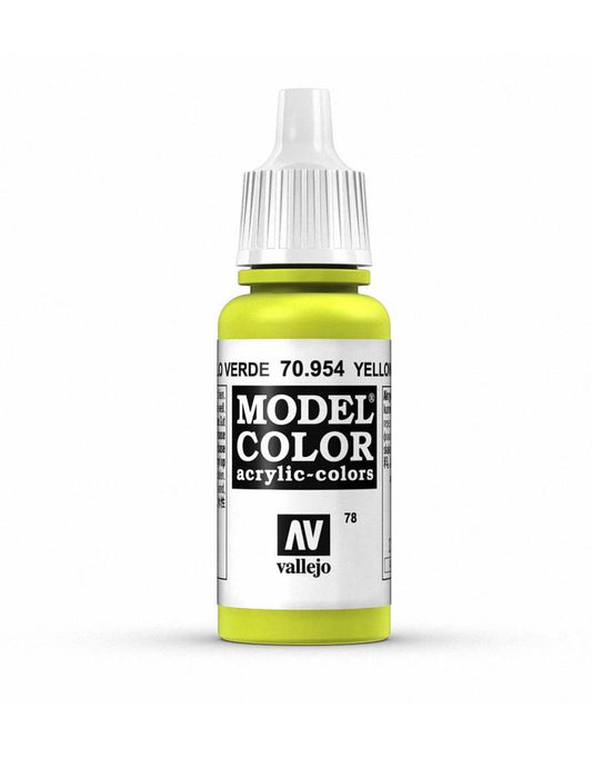 Vallejo Model Colour Yellow Green 17 ml - Ozzie Collectables