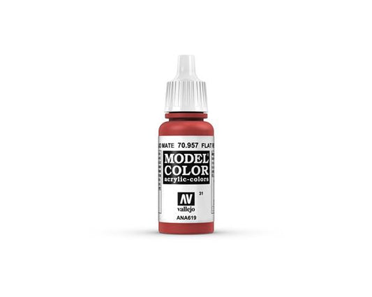 Vallejo Model Colour Flat Red 17 ml - Ozzie Collectables