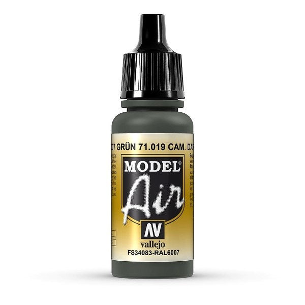 Vallejo Model Air CamDark Green 17 ml - Ozzie Collectables