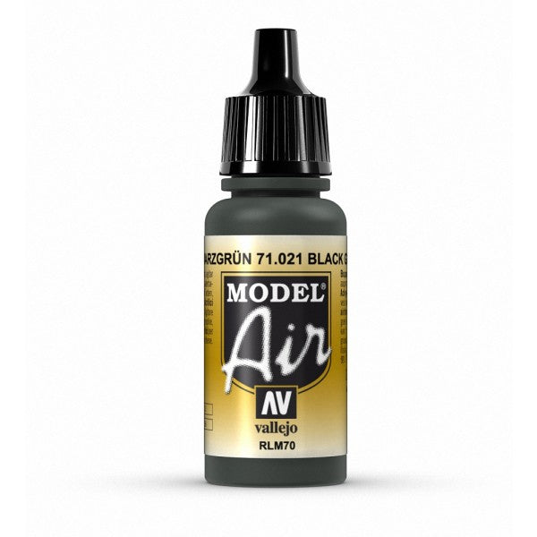 Vallejo Model Air Black Green RLM70 17 ml - Ozzie Collectables