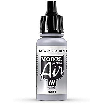 Vallejo Model Air Silver RLM 01 17 ml - Ozzie Collectables