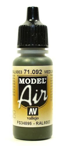 Vallejo Model Air Medium Olive 17 ml - Ozzie Collectables