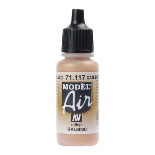 Vallejo Model Air Camouflage Brown 17 ml - Ozzie Collectables