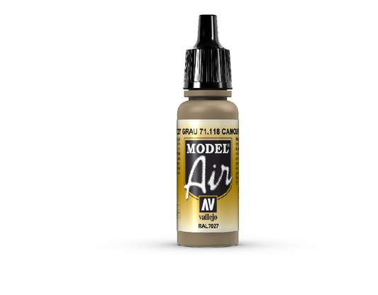 Vallejo Model Air Camouflage Gray 17 ml - Ozzie Collectables